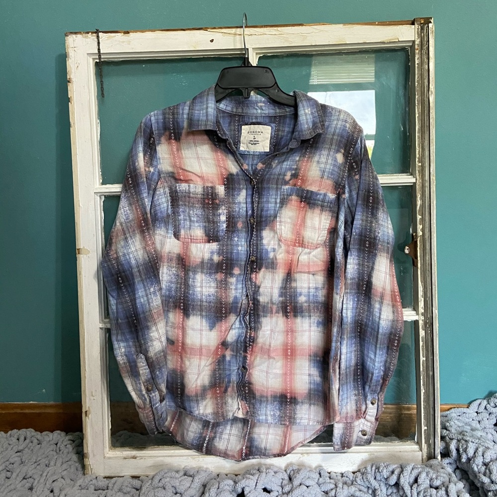 Distressed flannel